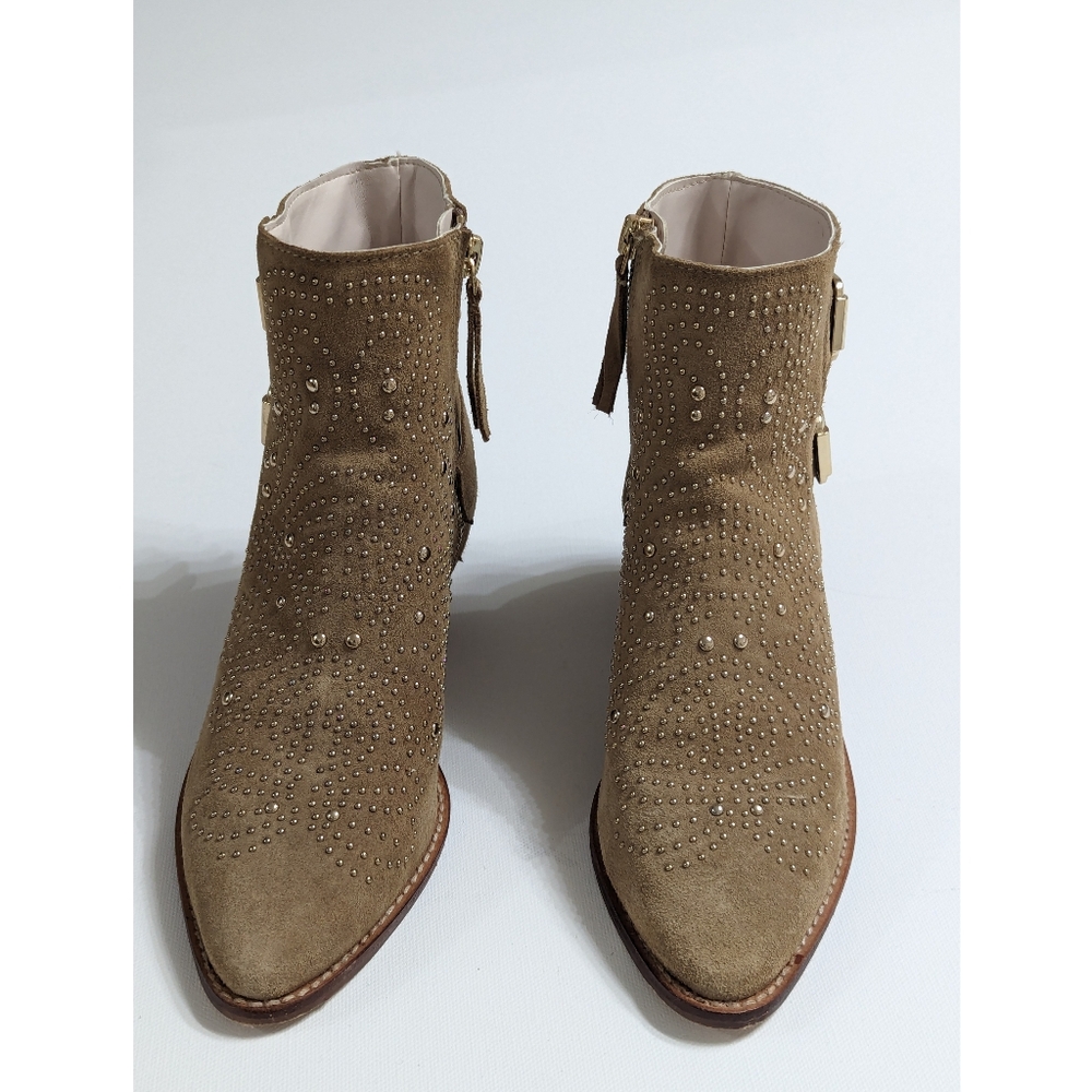 ZARA Suede Studded Ankle Boots With Buckles Women's Size 5 - Picture 16 of 16